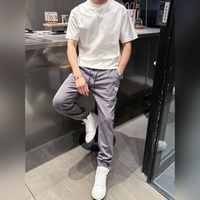 Prada 2025ss весна-лето новые модели мужских брюк для отдыха и де