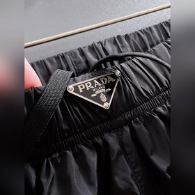 Prade 25SS новые пляжные шорты с треугольным логотипом на поясе,