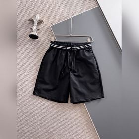 25SS Prada Шорты из ткани с жемчужным узором Эти шорты в стиле «б
