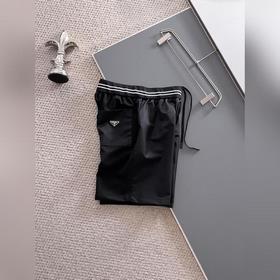 25SS Prada Шорты из ткани с жемчужным узором Эти шорты в стиле «б