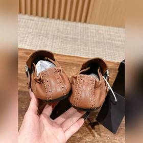 Prada Подиумная модель ретро туфли с бахромой, с ремешком и полуо