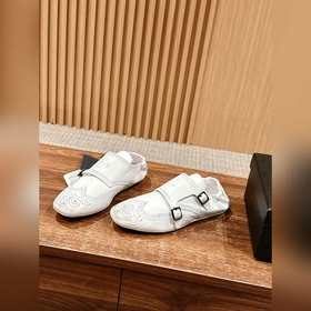 Prada Подиумная модель ретро туфли с бахромой, с ремешком и полуо