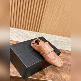 Prada Подиумная модель ретро туфли с бахромой, с ремешком и полуо
