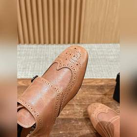 Prada Подиумная модель ретро туфли с бахромой, с ремешком и полуо