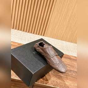 Prada Подиумная модель ретро туфли с бахромой, с ремешком и полуо