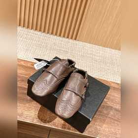 Prada Подиумная модель ретро туфли с бахромой, с ремешком и полуо