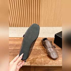 Prada Подиумная модель ретро туфли с бахромой, с ремешком и полуо