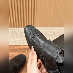 Prada Подиумная модель ретро туфли с бахромой, с ремешком и полуо