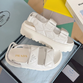 Топовая версия： женская  Prada Серия Nappa Перекрестные ремешки 