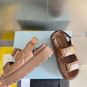 Топовая версия： женская  Prada Серия Nappa Перекрестные ремешки