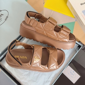 Топовая версия： женская  Prada Серия Nappa Перекрестные ремешки 