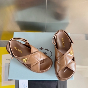 Топовая версия： женская  Prada Серия Nappa Перекрестные ремешки