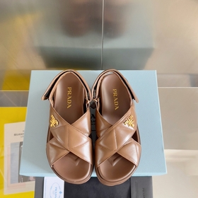 Топовая версия： женская  Prada Серия Nappa Перекрестные ремешки 
