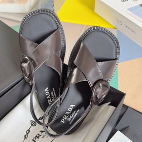 Топовая версия： женская модель Prada P-серия Новейшие сандалии с