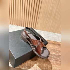 Весенне-летние ретро-сандалии Prada. Очень популярны среди модных