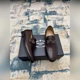 PRADA ~ Размер： 38-45 Новые высококачественные мужские кожаные т