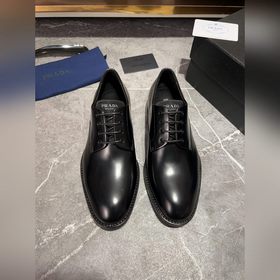 Мужские кожаные туфли PRADA, импортный товар, материал： кожа высш