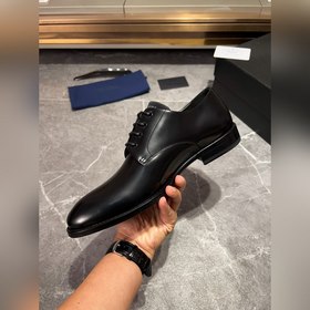 Мужские кожаные туфли PRADA, импортный товар, материал： кожа высш