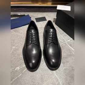 Мужские кожаные туфли PRADA, импортный товар, материал： кожа высш
