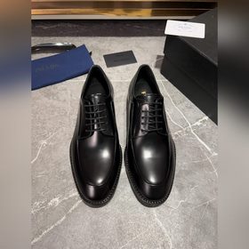 Мужские кожаные туфли PRADA, импортный товар, материал： кожа высш