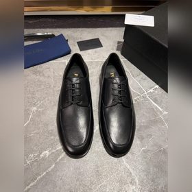 Мужские кожаные туфли PRADA, импортный товар, материал： кожа высш
