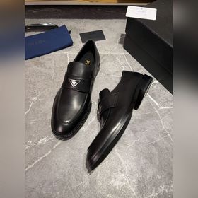 Мужские кожаные туфли PRADA, импортный товар, материал： кожа высш