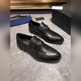 Мужские кожаные туфли PRADA, импортный товар, материал： кожа высш