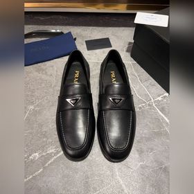 Мужские кожаные туфли PRADA, импортный товар, материал： кожа высш