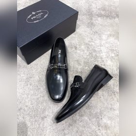 Высококачественные мужские кожаные туфли Prada, верх из импортной