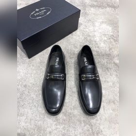 Высококачественные мужские кожаные туфли Prada, верх из импортной