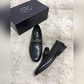 Высококачественные мужские кожаные туфли Prada, верх из импортной