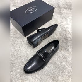 Высококачественные мужские кожаные туфли Prada, верх из импортной