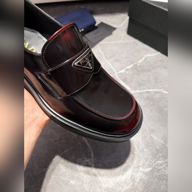 Мужские кожаные туфли PRADA, импортный товар, материал： кожа деся