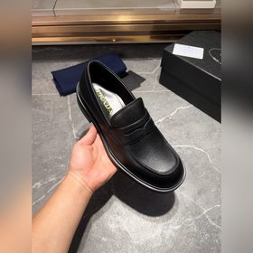 Мужские кожаные туфли PRADA, импортный товар, материал： кожа деся