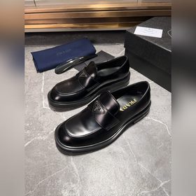 Мужские кожаные туфли PRADA, импортный товар, материал： кожа деся