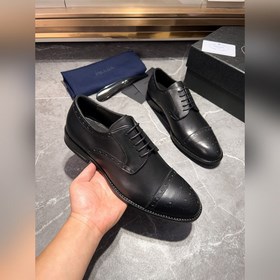 Мужские кожаные туфли PRADA, импортный товар, материал： кожа высш