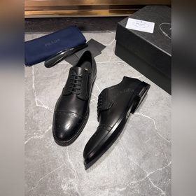 Мужские кожаные туфли PRADA, импортный товар, материал： кожа высш