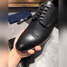 Мужские кожаные туфли PRADA, импортный товар, материал： кожа высш