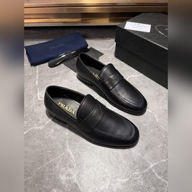 Мужские кожаные туфли PRADA, импортный товар, материал： кожа высш