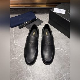 Мужские кожаные туфли PRADA, импортный товар, материал： кожа высш