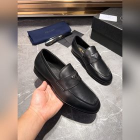 Мужские кожаные туфли PRADA, импортный товар, материал： кожа высш