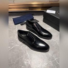 Мужские кожаные туфли PRADA, импортный товар, материал： кожа высш