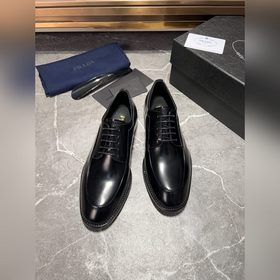 Мужские кожаные туфли PRADA, импортный товар, материал： кожа высш