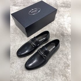 Высококачественные мужские кожаные туфли Prada, верх из импортной