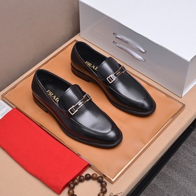 Оригинальный товар, кожаная подошва PRADA — мужские деловые и по