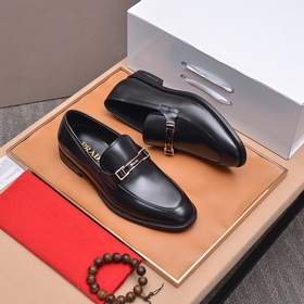 Оригинальный товар, кожаная подошва PRADA — мужские деловые и по