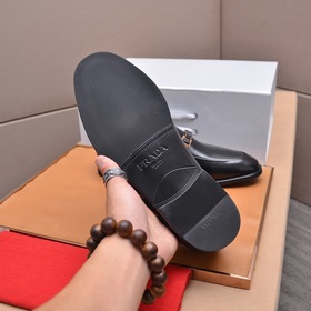 Оригинальный товар, кожаная подошва PRADA — мужские деловые и по