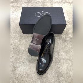 Prada мужские кожаные туфли, верх из импортной кожи, открытый мыс