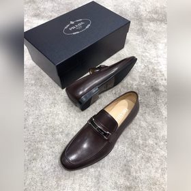 Высококачественные мужские кожаные туфли Prada, верх из импортной