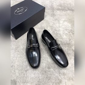 Высококачественные мужские кожаные туфли Prada, верх из импортной
